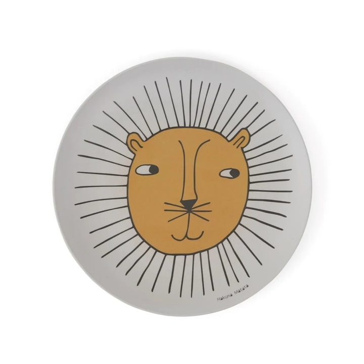 Oyoy lion bamboo plate set kids bowl