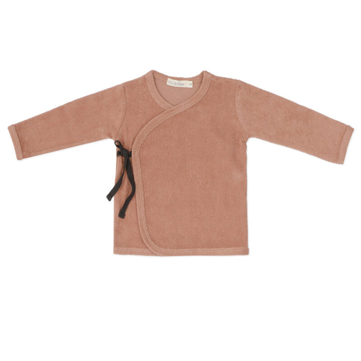 Frotté Baby Cardigan (Pink Clay)