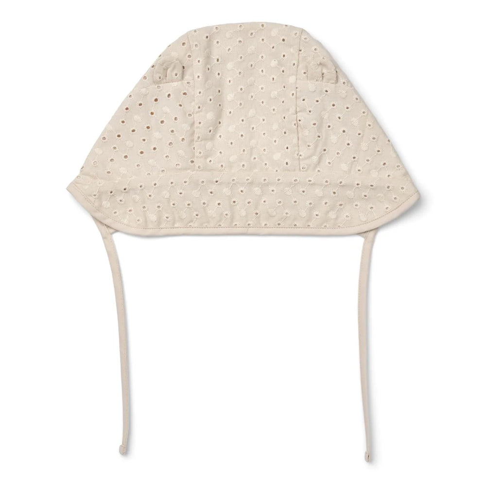 Liewood baby sun hat beige natural white
