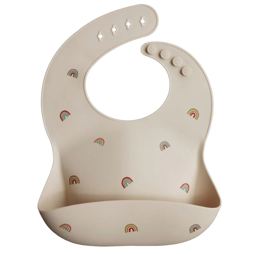 Silicone Bib | Rainbows