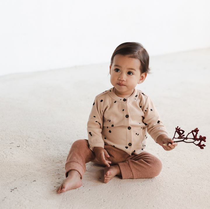 Rib Baby Cardigan Fragments
