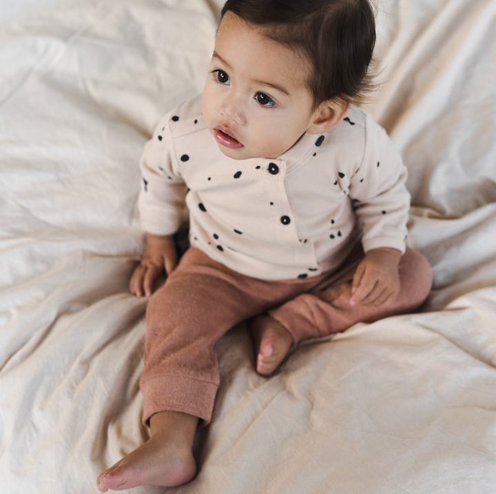 Rib Baby Cardigan Fragments