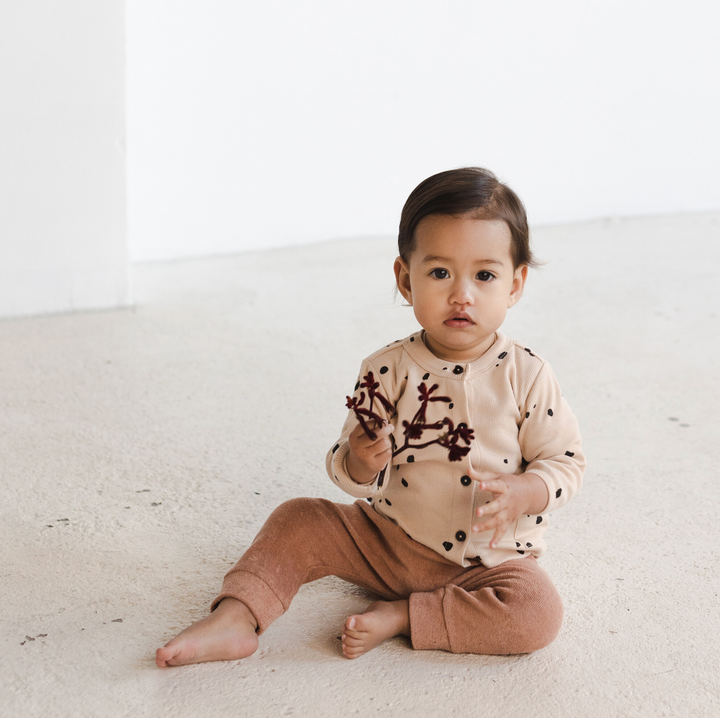 Frotté Harem Pants (Pink Clay)