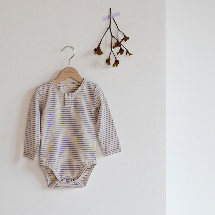 Henley Body Stripes (Maya Blue)