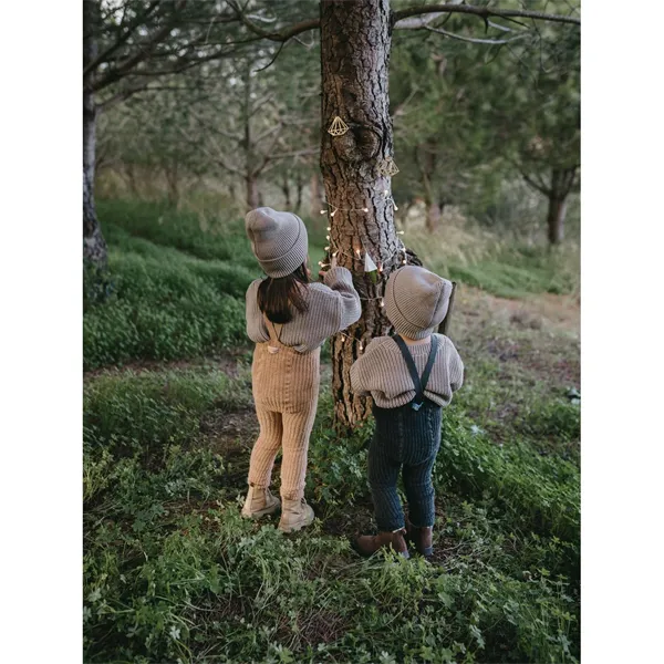 GRANNY TEDDY FOOTLESS TIGHTS | Light Brown