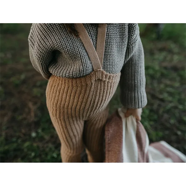 GRANNY TEDDY FOOTLESS TIGHTS | Light Brown