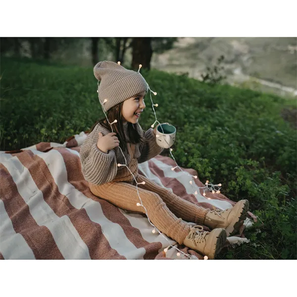 GRANNY TEDDY FOOTLESS TIGHTS | Light Brown