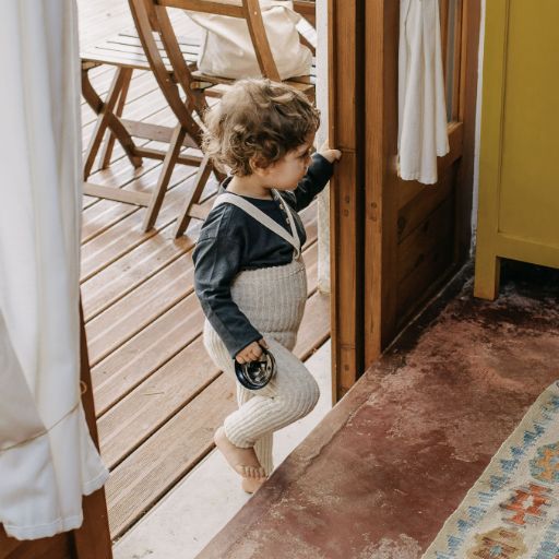 GRANNY TEDDY FOOTLESS TIGHTS | Cream Blend