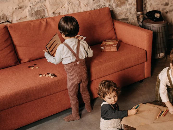 GRANNY TEDDY FOOTED TIGHTS | Granola