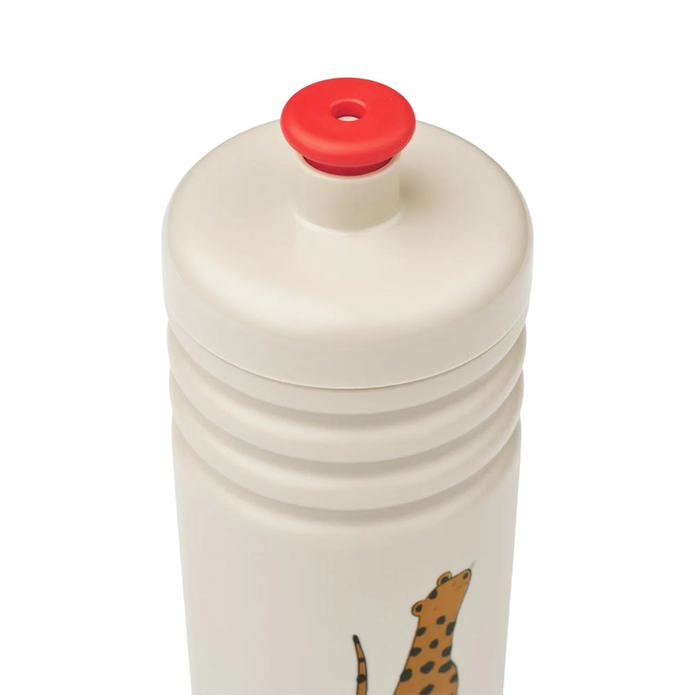 Liewood kids lightweight plastic drink water bottle toddler lion tiger leopard