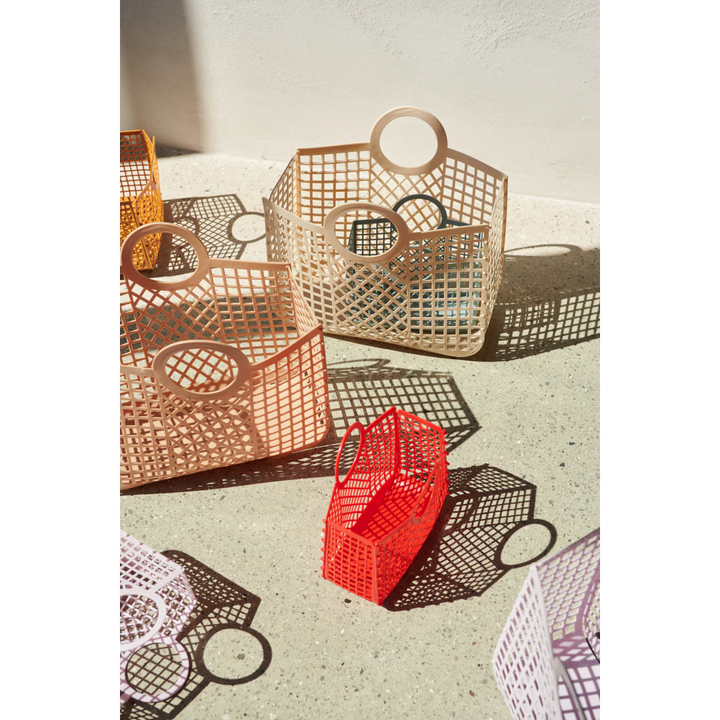 Liewood bloom pink rose basket beach mesh