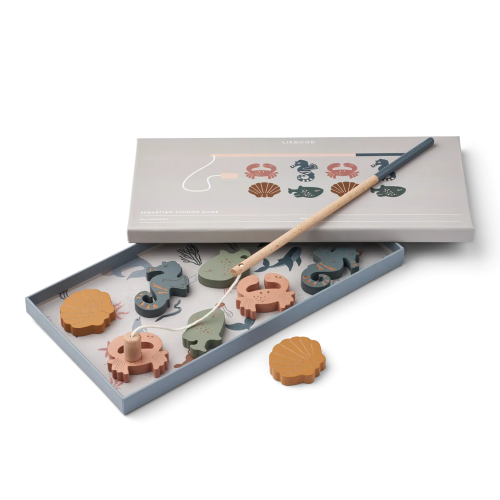 Liewood wooden fishing game kids