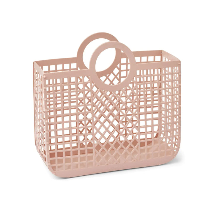 Liewood bloom pink rose basket beach mesh