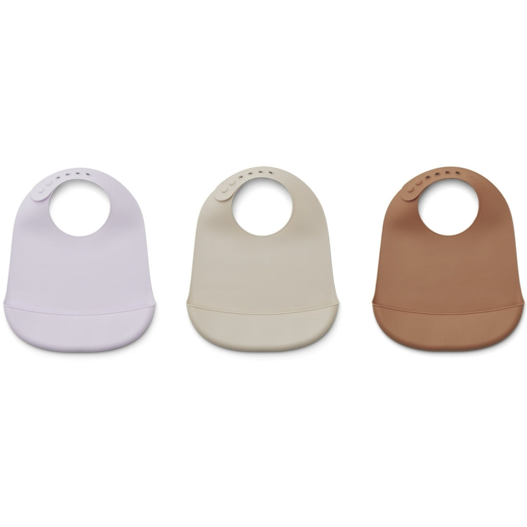 Maru Silicone Bib - 3 Pack | Sienna Mix