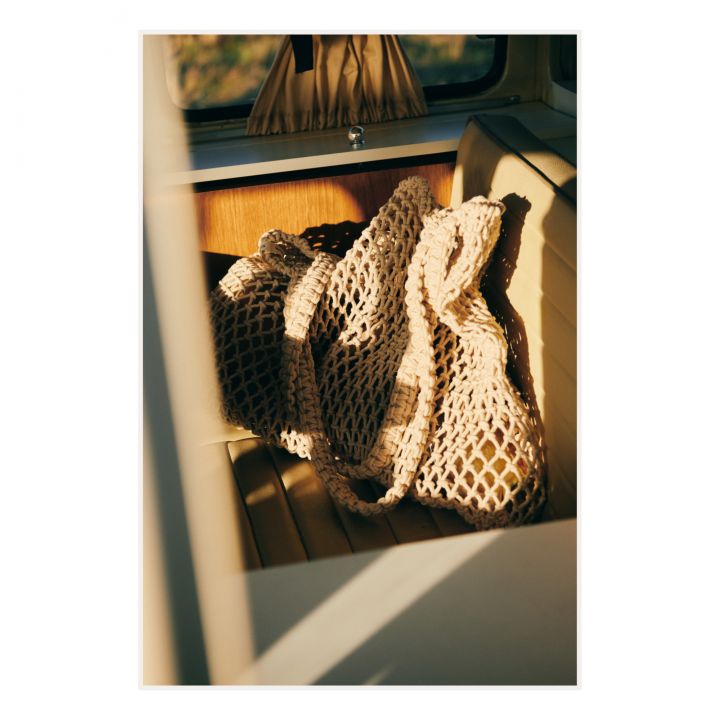 Neutral Macrame Mom Bag