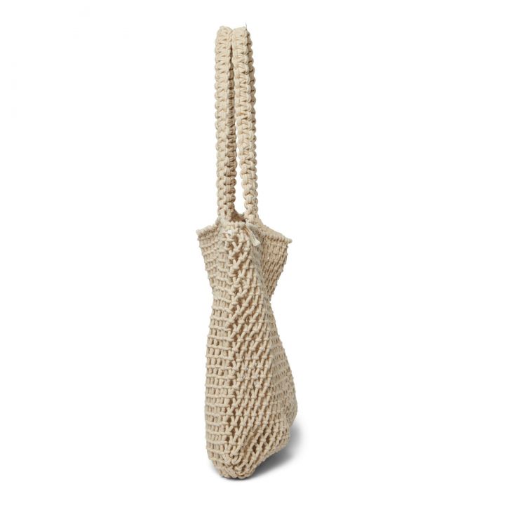 Neutral Macrame Mom Bag