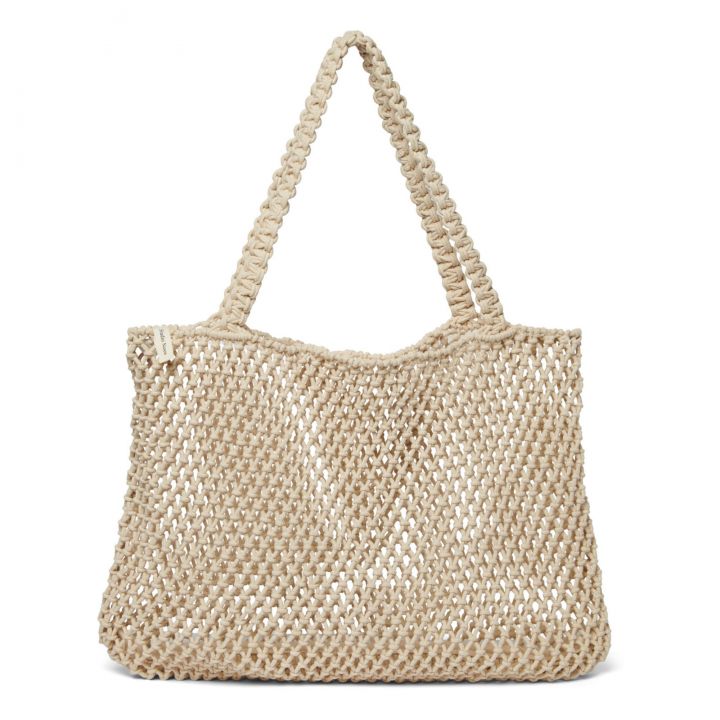 Neutral Macrame Mom Bag