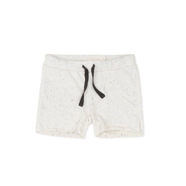 Raw-edged Shorts Speckles (Stracciatella)