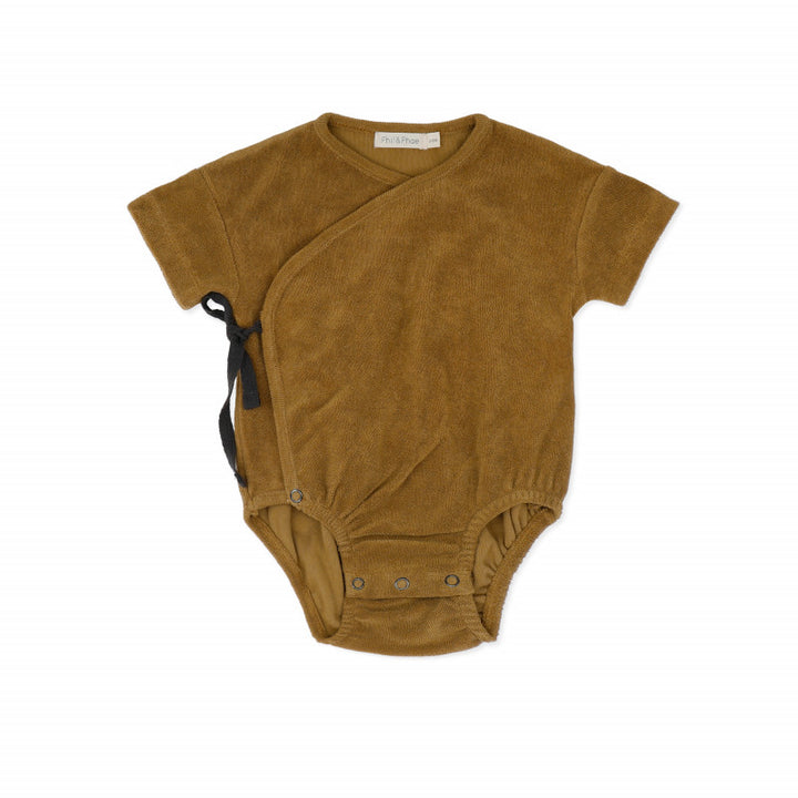 Cross-over Frotté Onesie (Dried Herb)