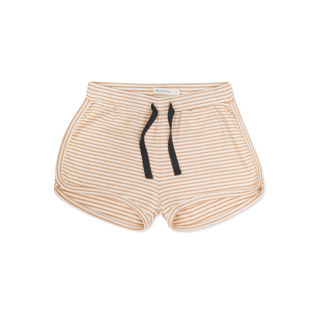 Rib Shorts Stripes (Dune)