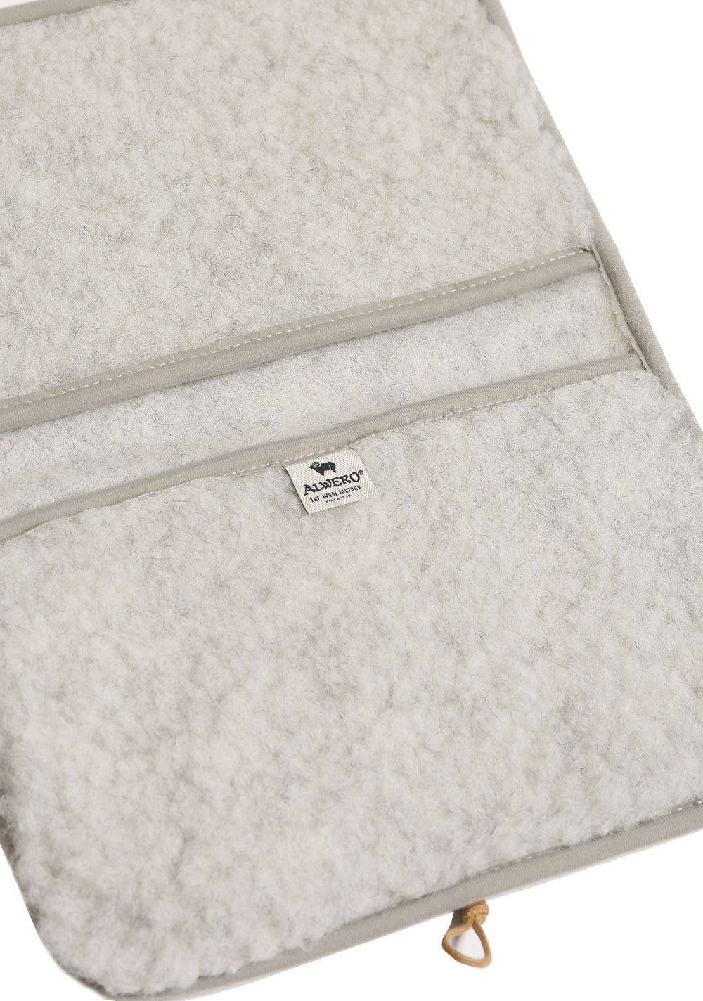 Alwero wool nappy diaper cover pouch pure natural organic bag wallet animo kids grey