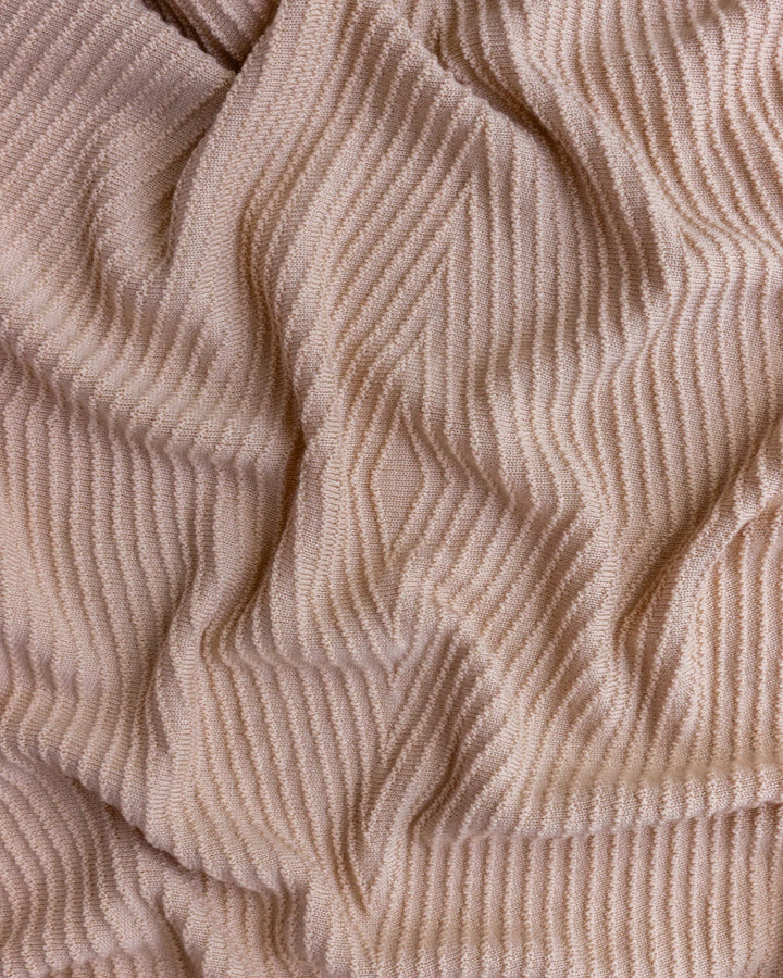 Hvid Knitwear organic merino wool baby kids blanket Akira in apricot blush pink peach