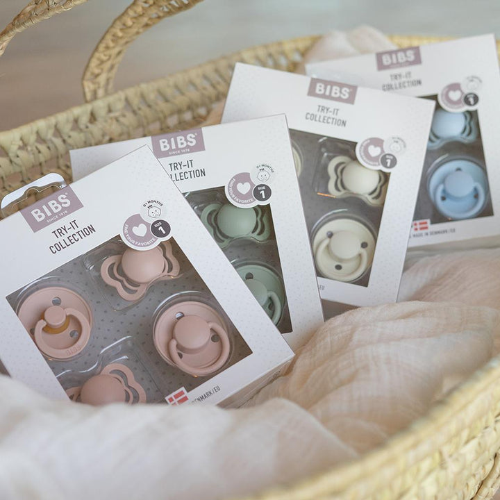 BIBS DeLuxe silicone latex dummies dummy pacifier Boheme Couture Colour classic
