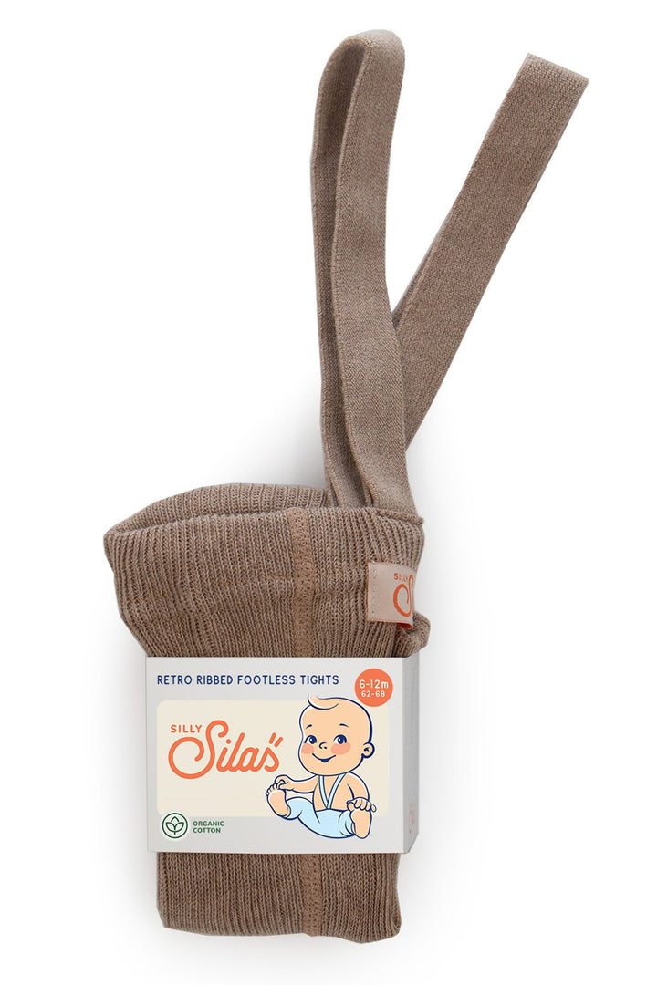 Footless Cotton Tights (Cocoa Blend)