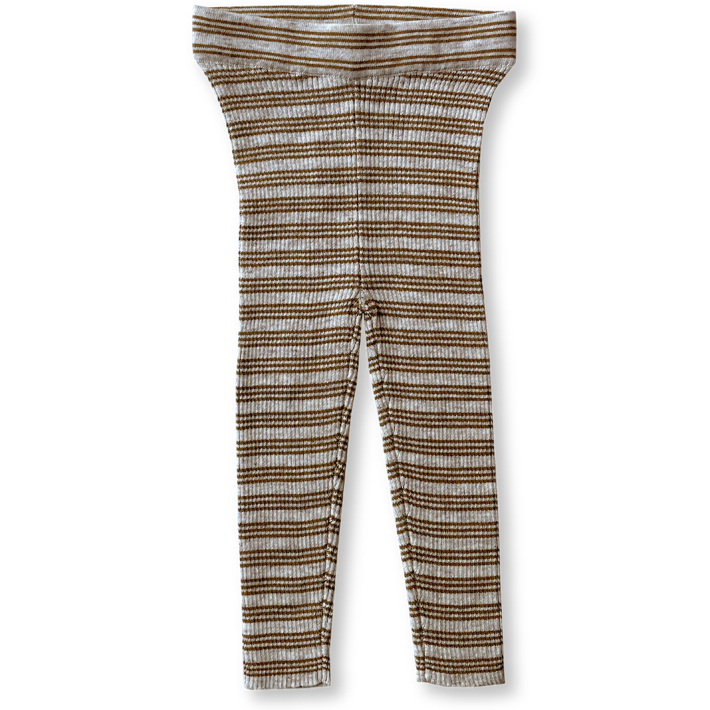 Ribbed Essential Leggings (Mocha Marle)