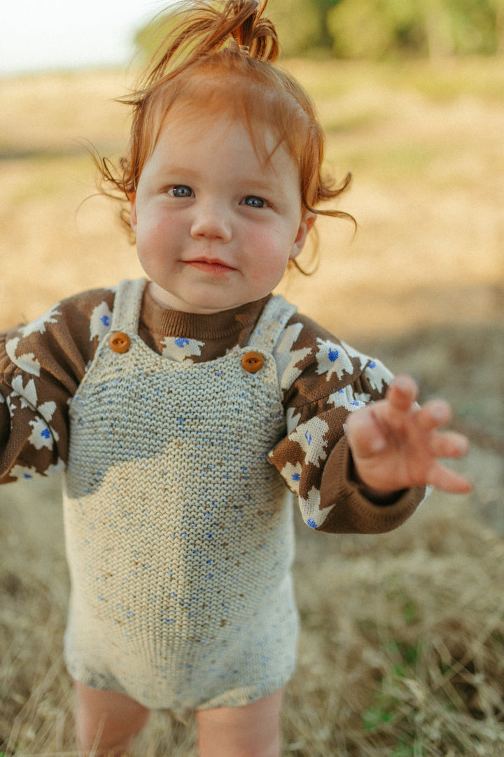 Organic Funfetti Romper - Sea