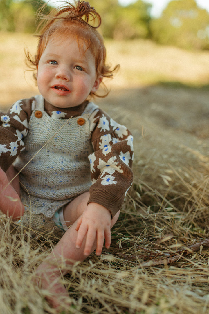 Organic Funfetti Romper - Sea