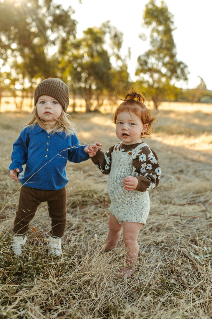 Organic Funfetti Romper - Sea