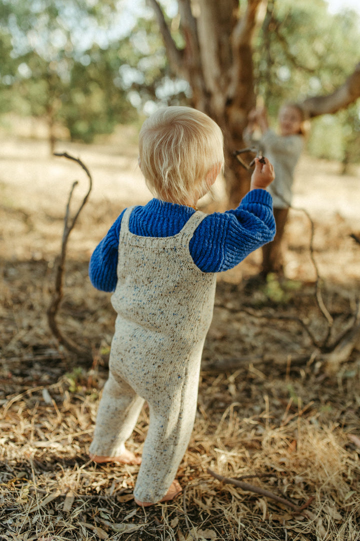Organic Funfetti Overalls - Sea