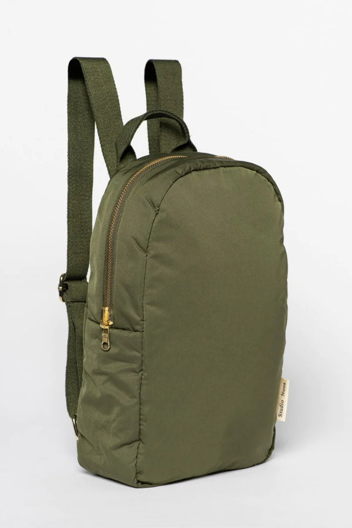 Green Puffy Mini Backpack