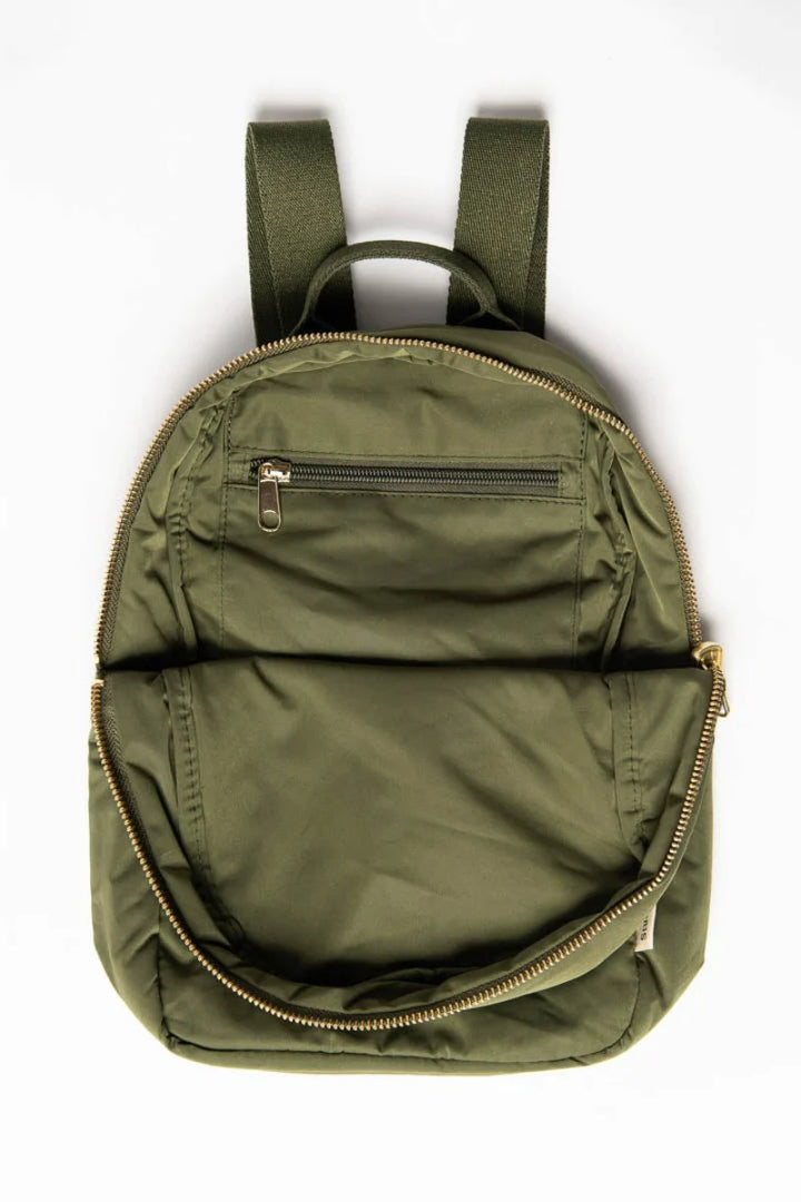 Green Puffy Mini Backpack