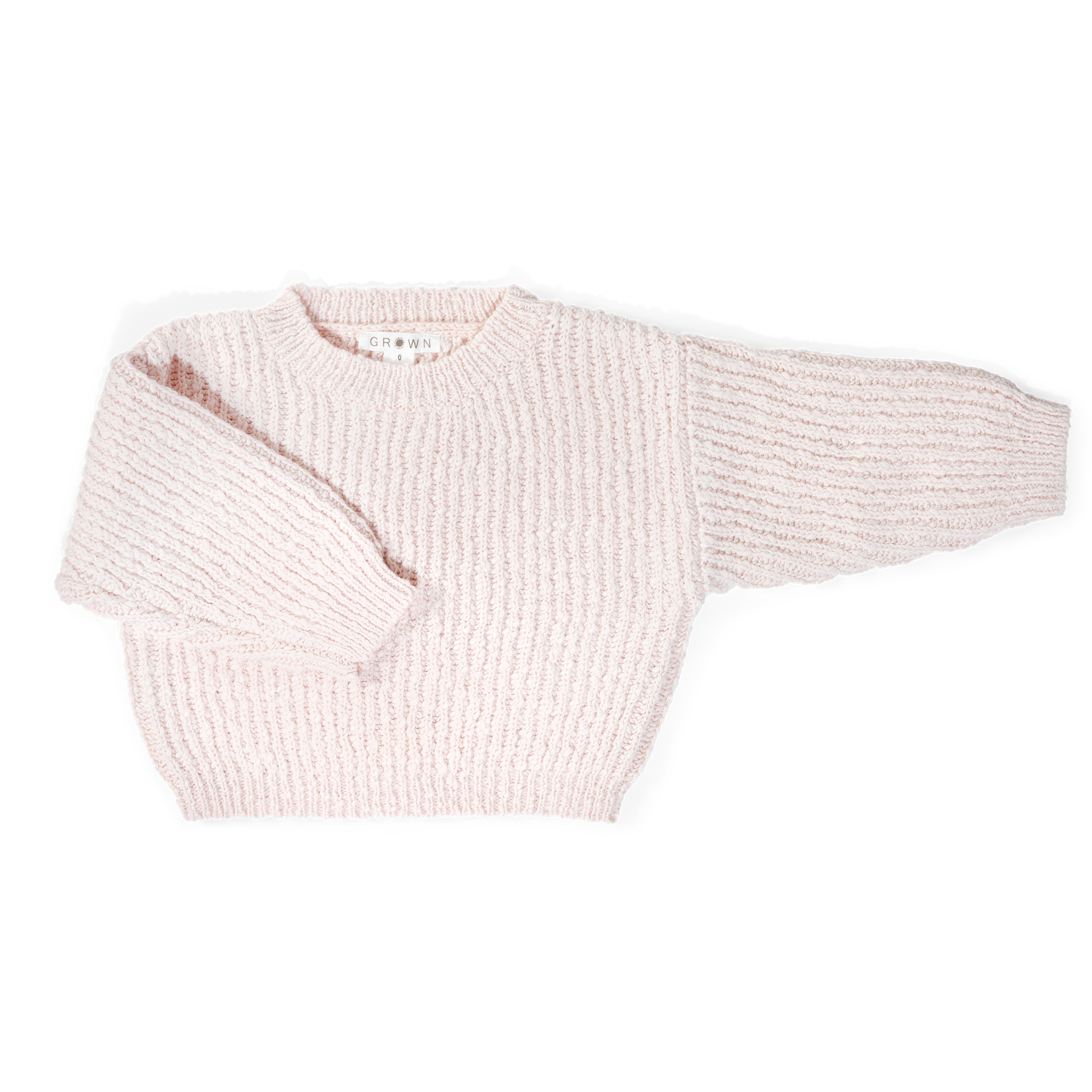 Organic Textured Pull Over - Pink Salt