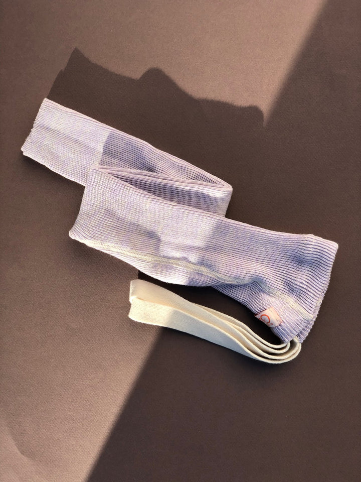 Footless Cotton Tights (Creamy Lavender)