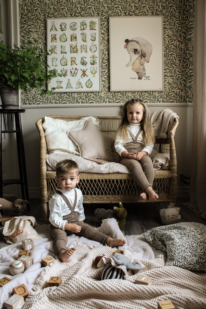 Footless Cotton Tights (Peanut Blend)