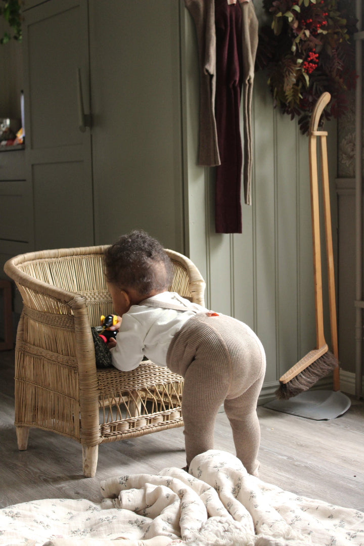 Footed Tights (Peanut Blend)