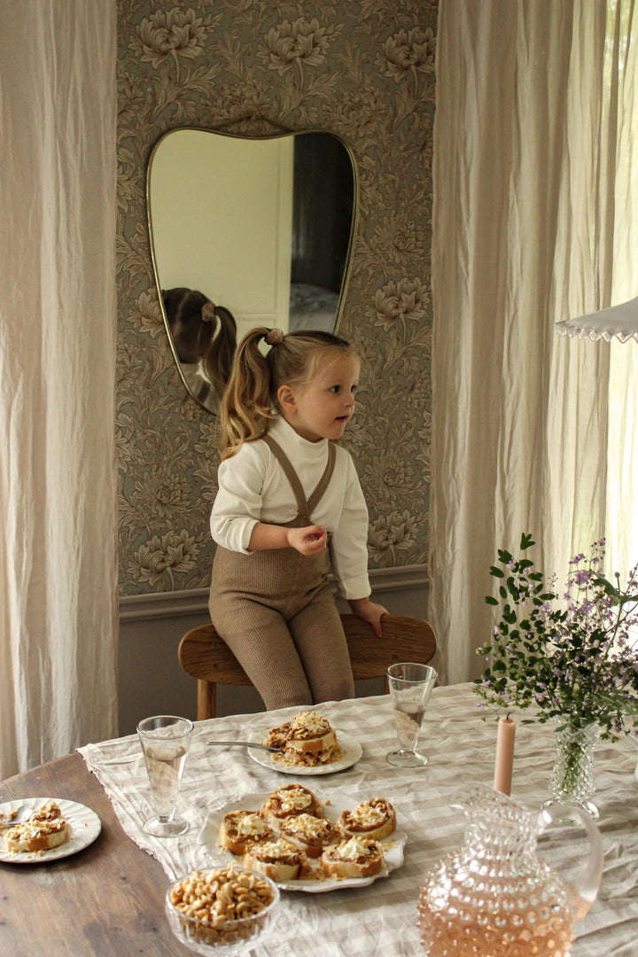 Footless Cotton Tights (Peanut Blend)
