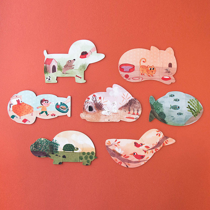Reversible Puzzles - I Love My Pets