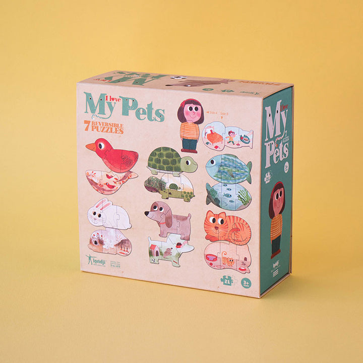 Reversible Puzzles - I Love My Pets