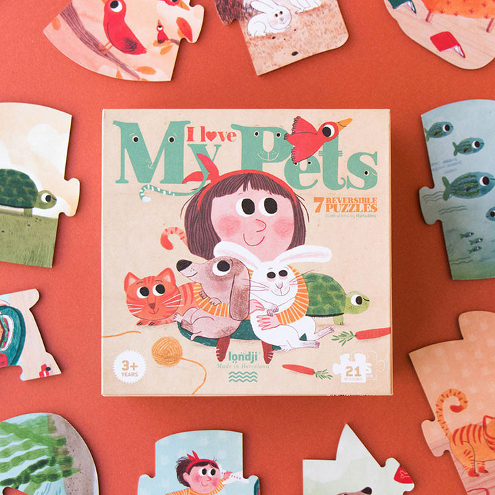 Reversible Puzzles - I Love My Pets