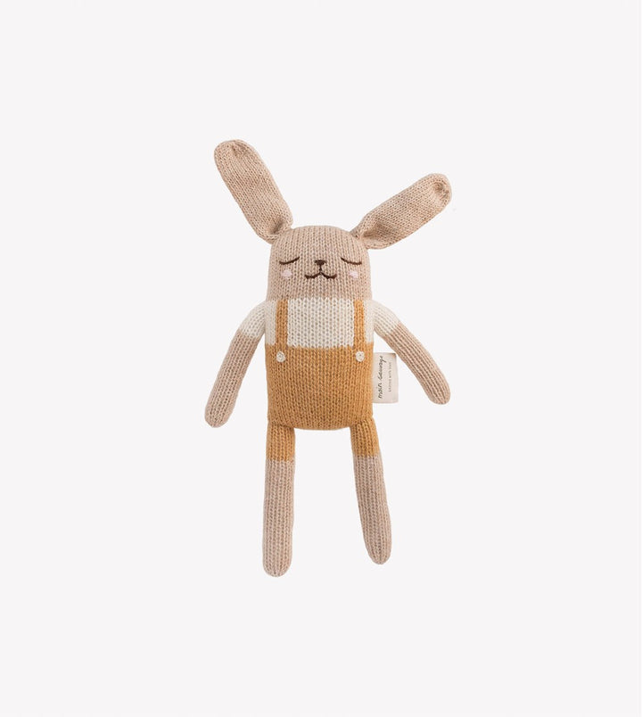 main Sauvage bunny teddy yellow ochre suspenders