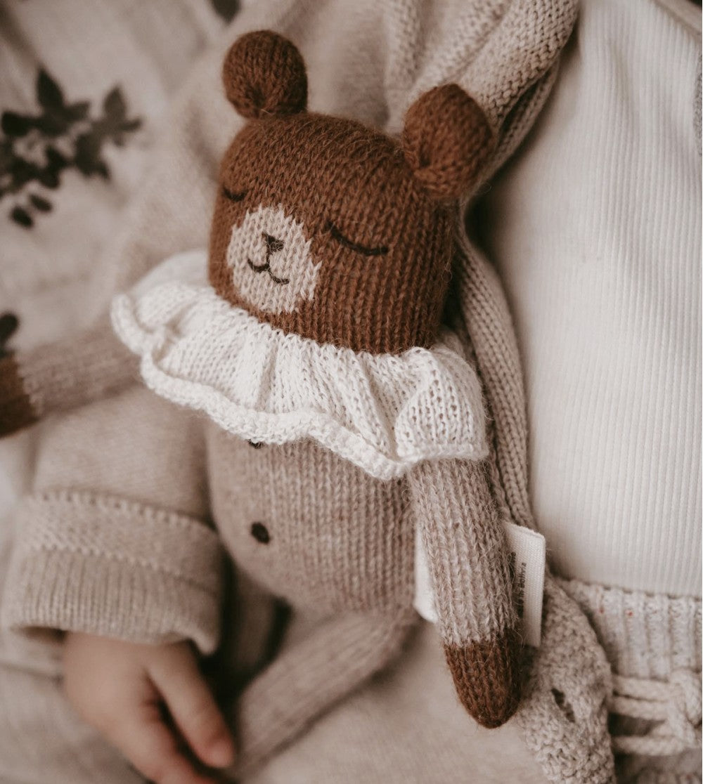 Main Sauvage teddy striped pyjamas baby soft toy