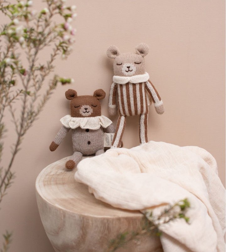 Main Sauvage teddy striped pyjamas baby soft toy