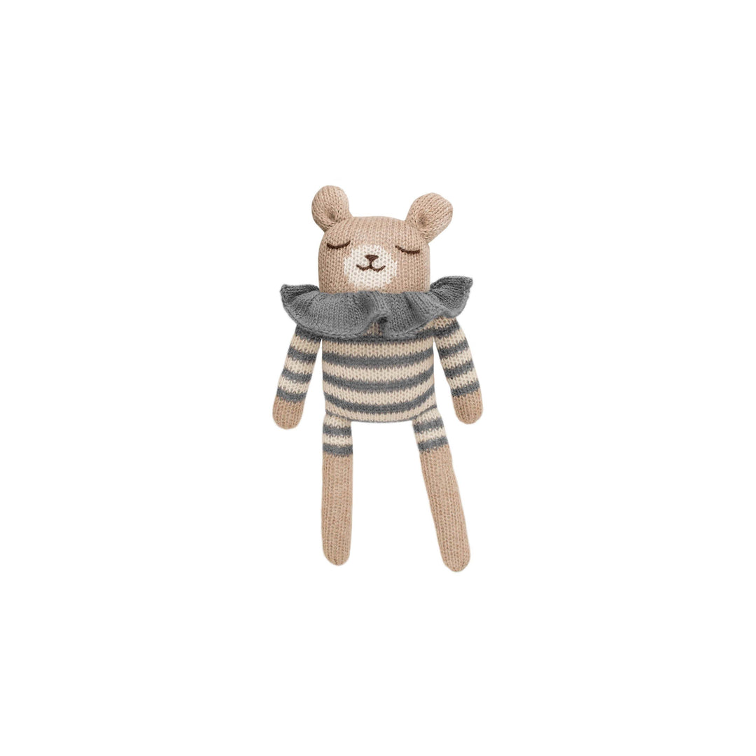 Main sauvage teddy bear blue soft toy baby boy