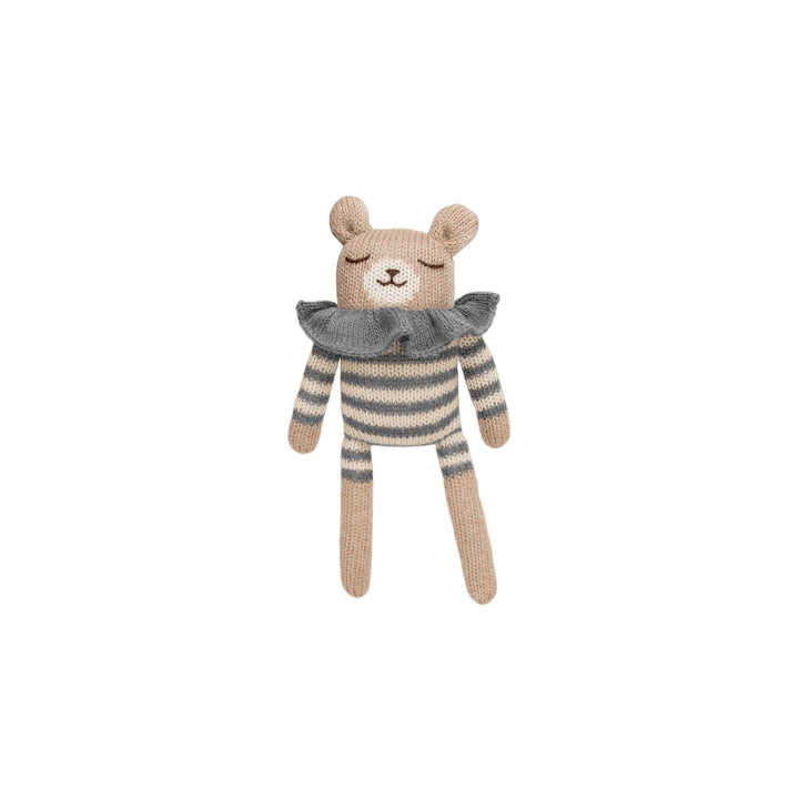 Main sauvage teddy bear blue soft toy baby boy