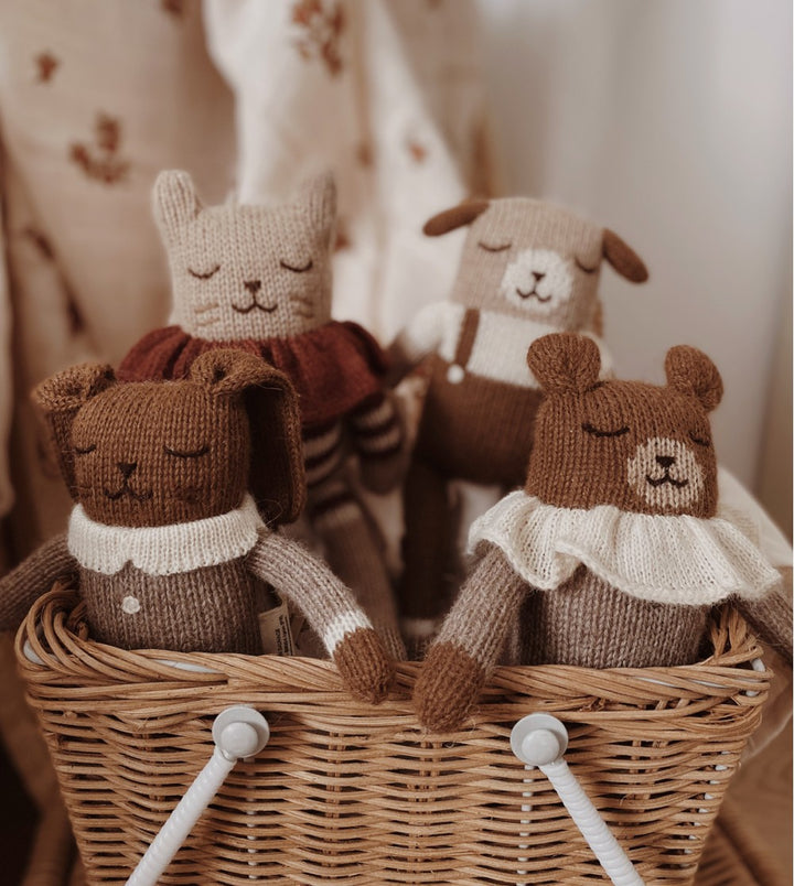 Main Sauvage teddy striped pyjamas baby soft toy