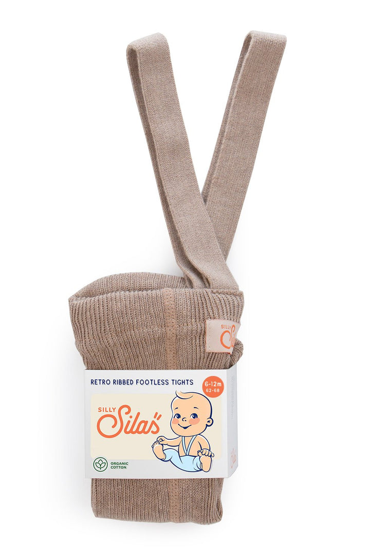 Footless Cotton Tights (Peanut Blend)